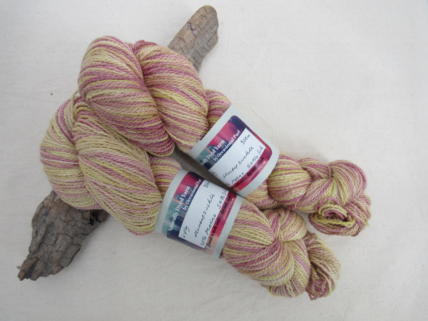 Natural Dye 4-ply Merino Silk Blend Yarn