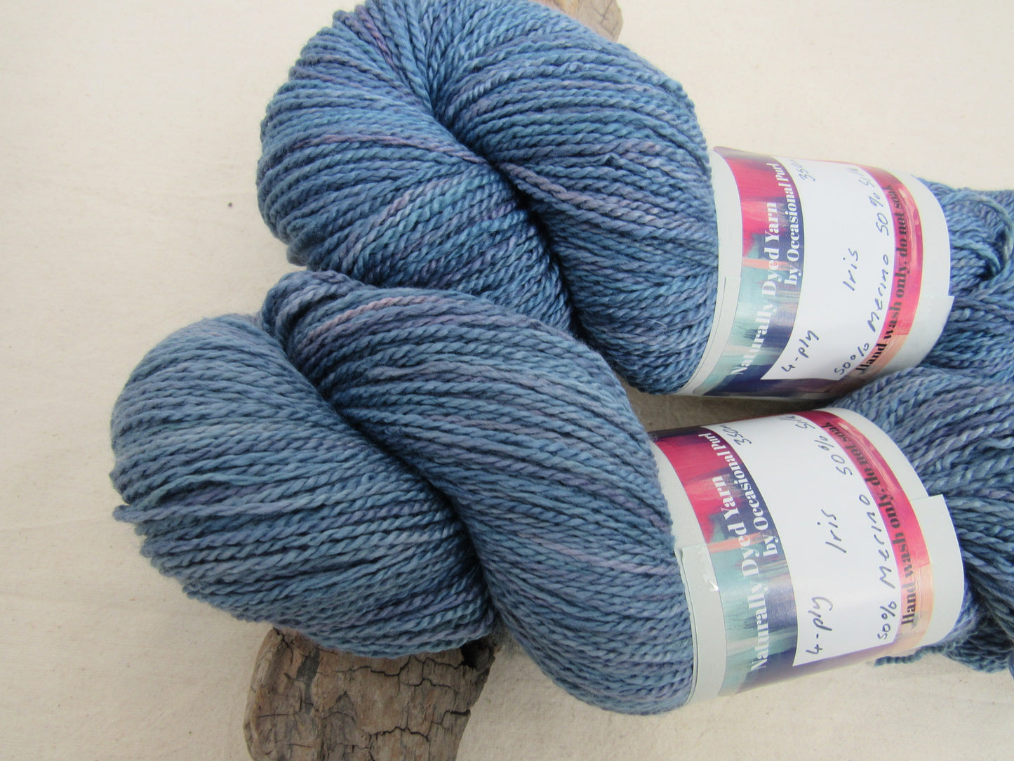 Natural Dye 4-ply Merino Silk Blend Yarn