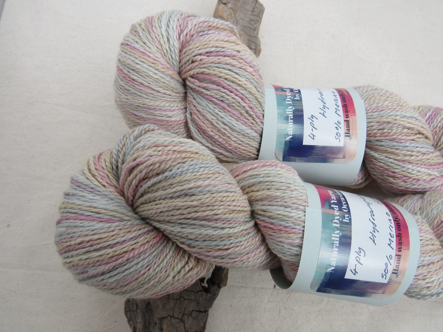 Natural Dye 4-ply Merino Silk Blend Yarn