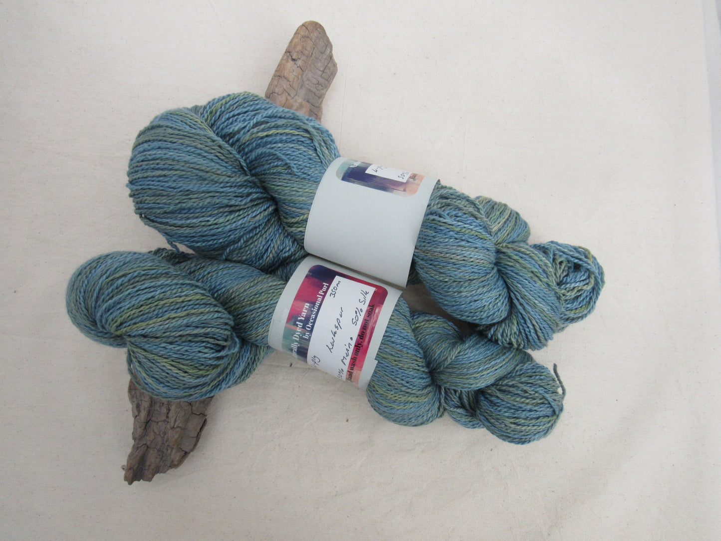 Natural Dye 4-ply Merino Silk Blend Yarn