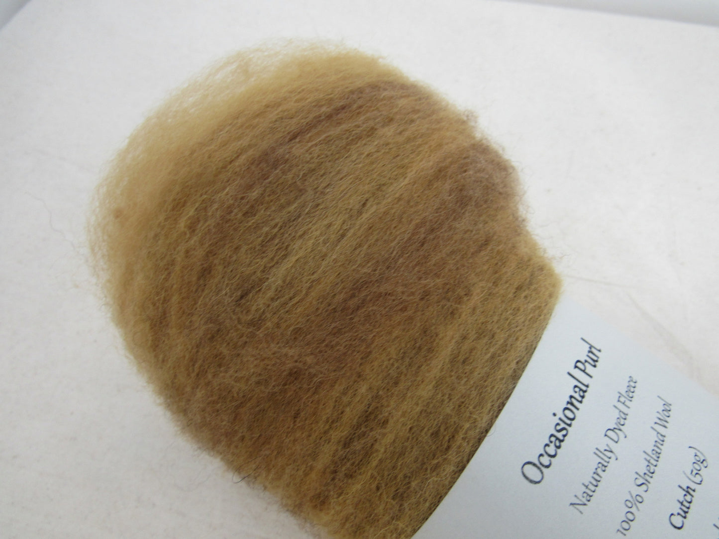 Natural Dye Shetland Wool Batts