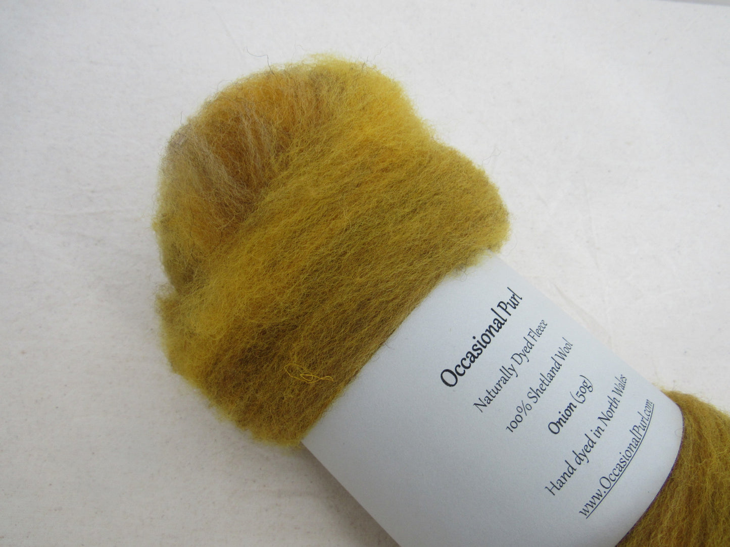 Natural Dye Shetland Wool Batts