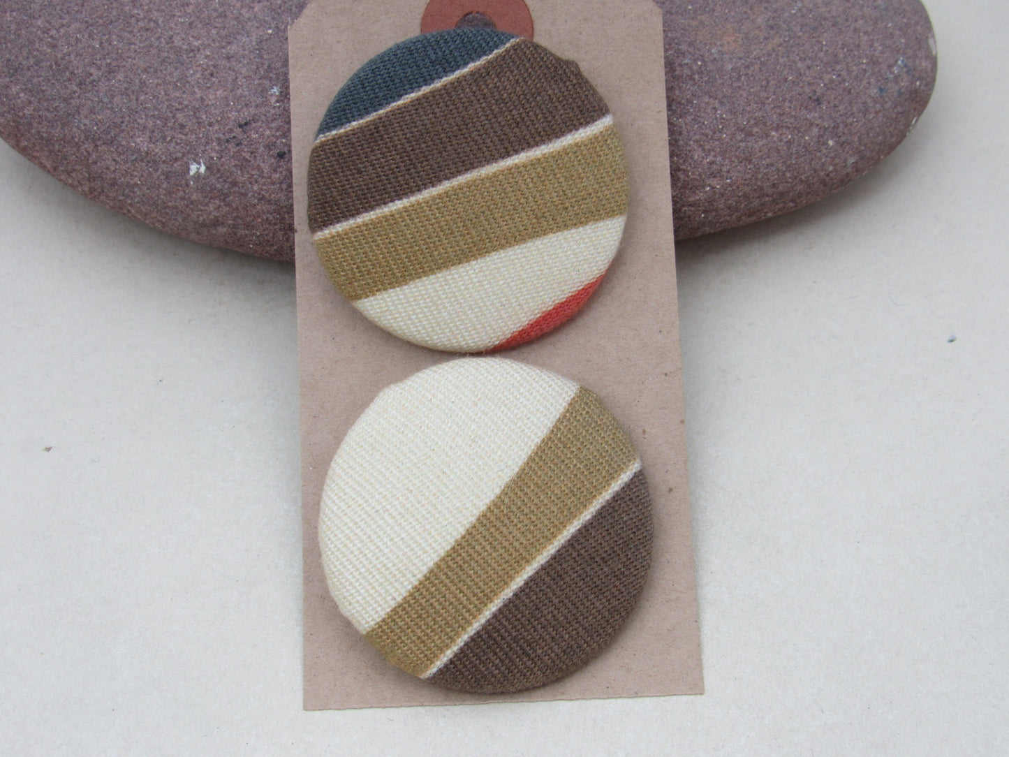 38mm Handmade Fabric Buttons