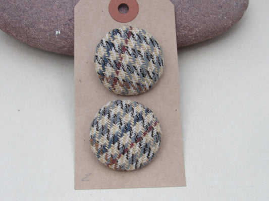 31mm Handmade Fabric Buttons