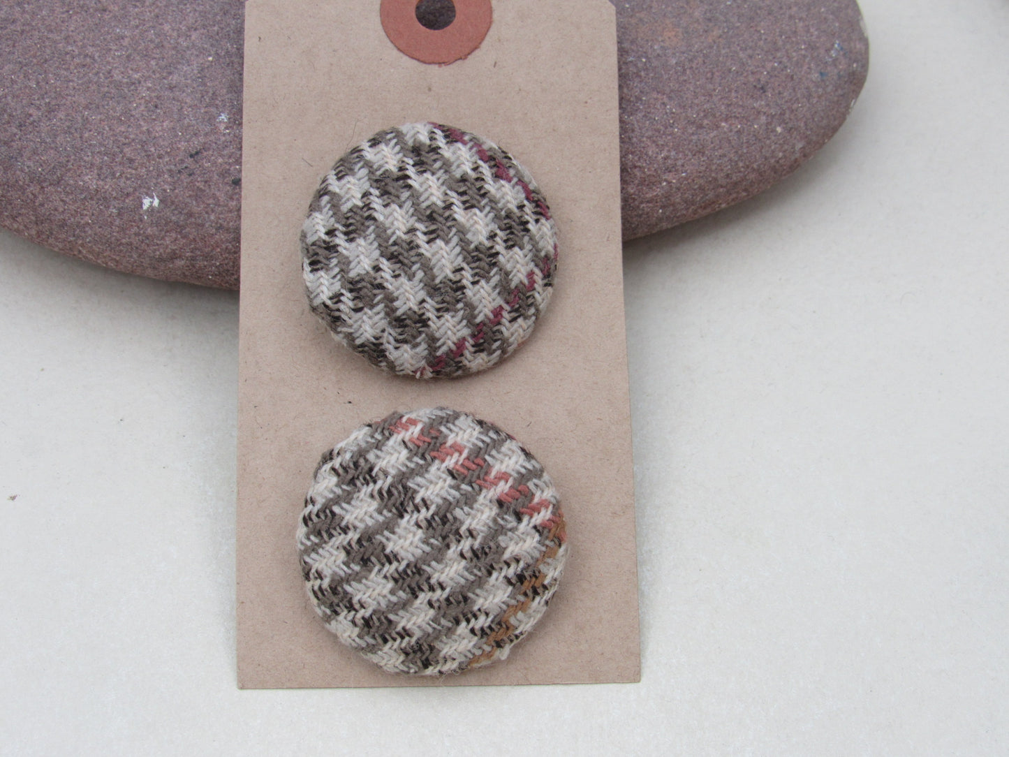 31mm Handmade Fabric Buttons