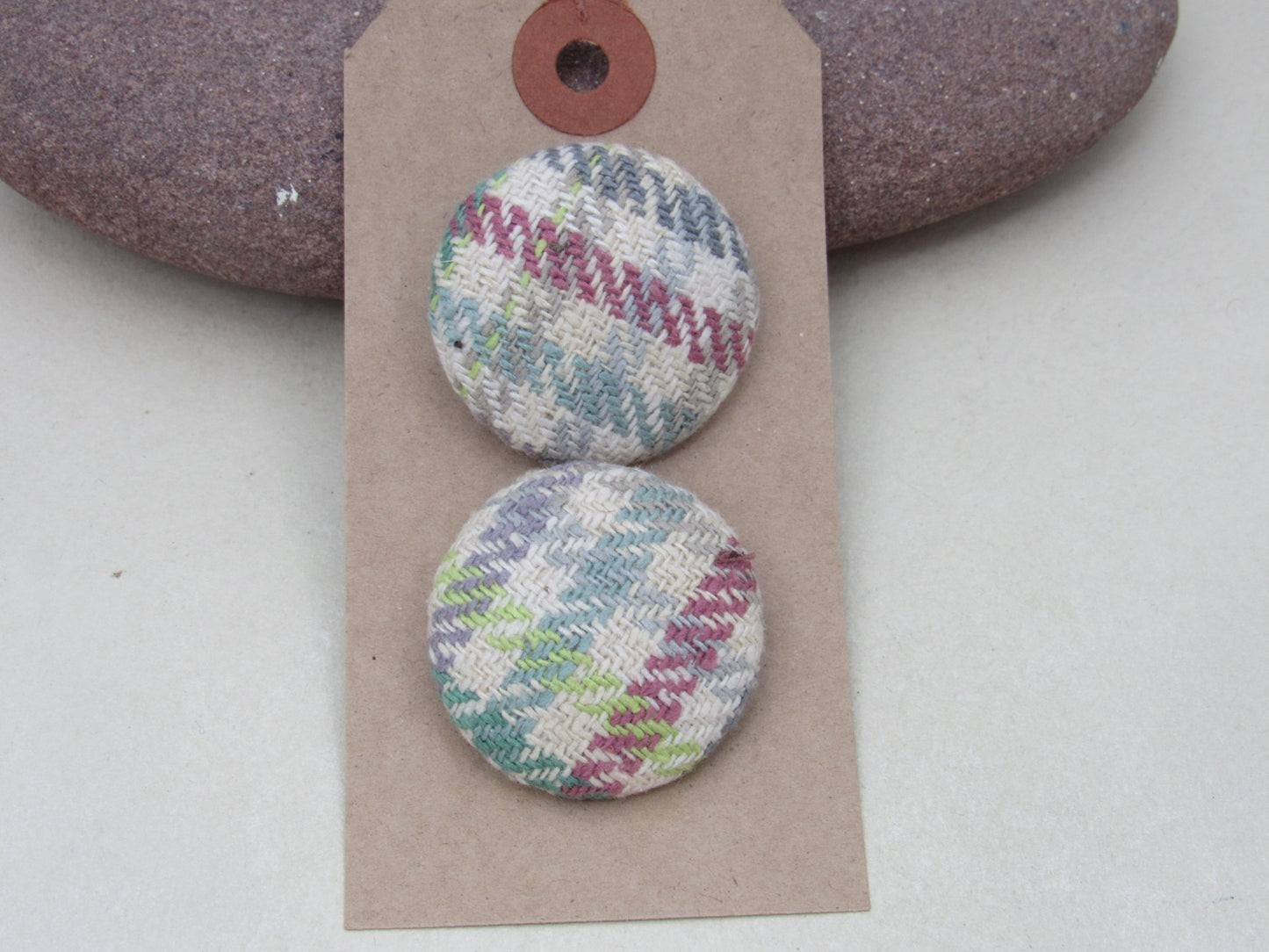 31mm Handmade Fabric Buttons