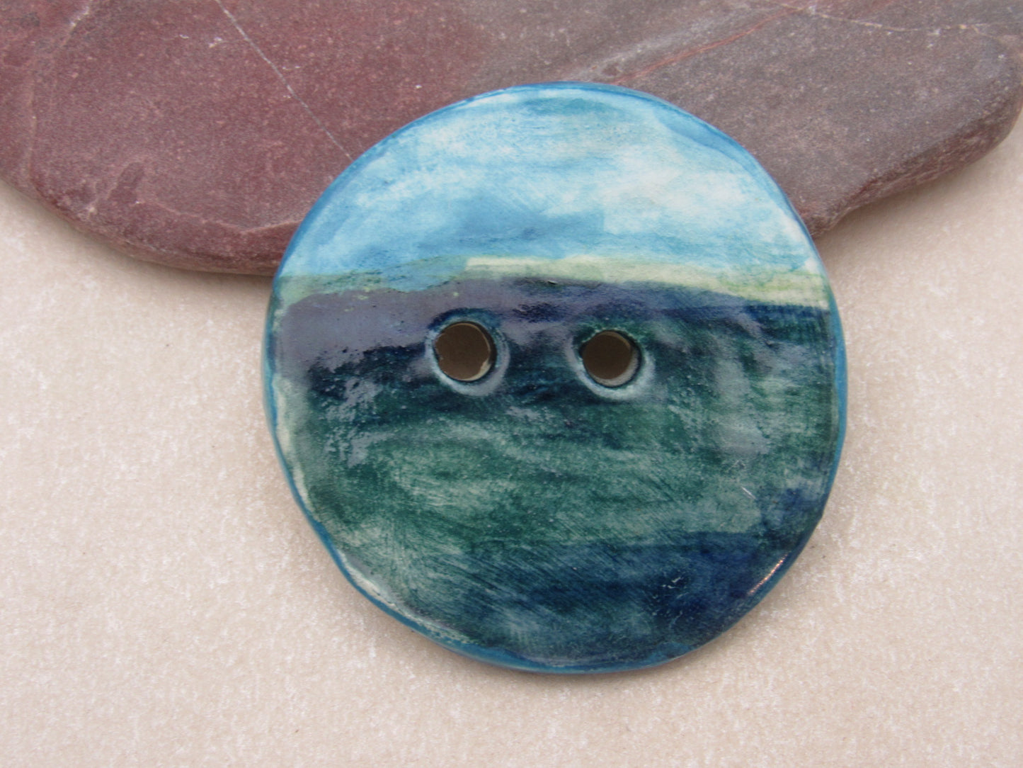 Landscape Ceramic Buttons