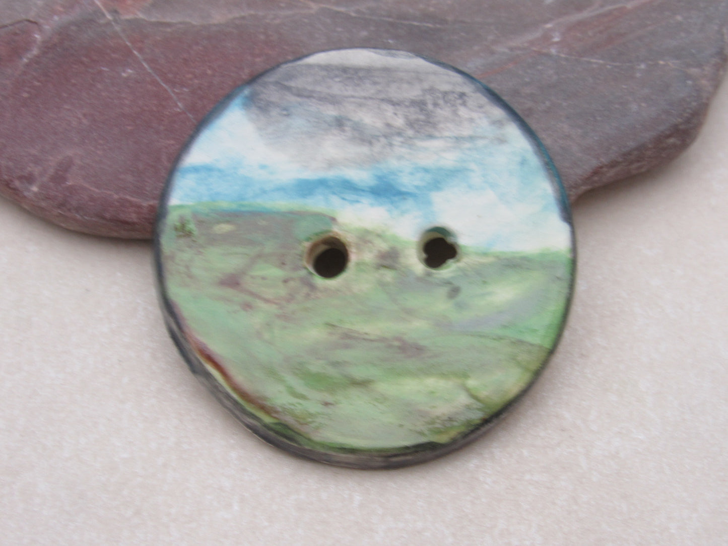 Landscape Ceramic Buttons