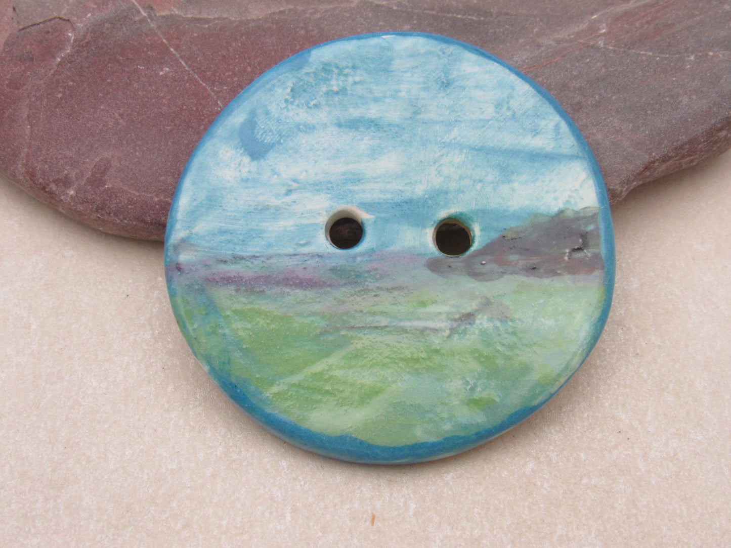 Landscape Ceramic Buttons