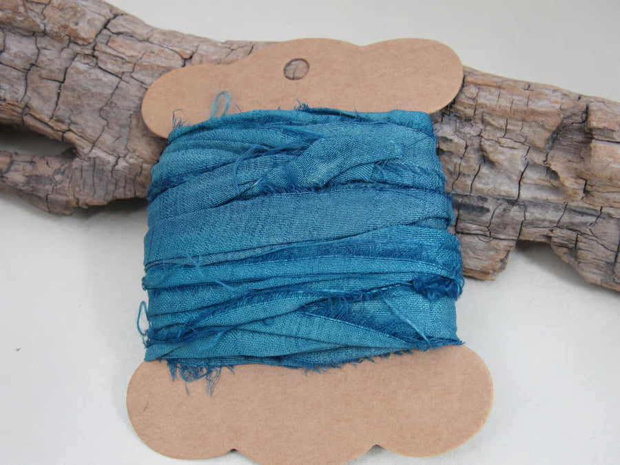 Natural Dye Sari Silk Ribbon