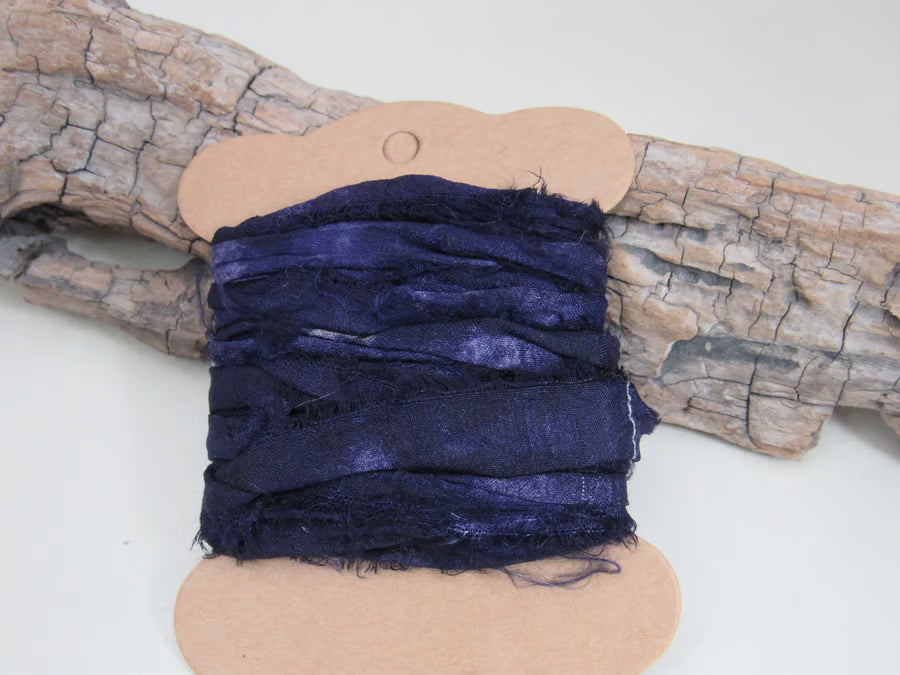 Natural Dye Sari Silk Ribbon