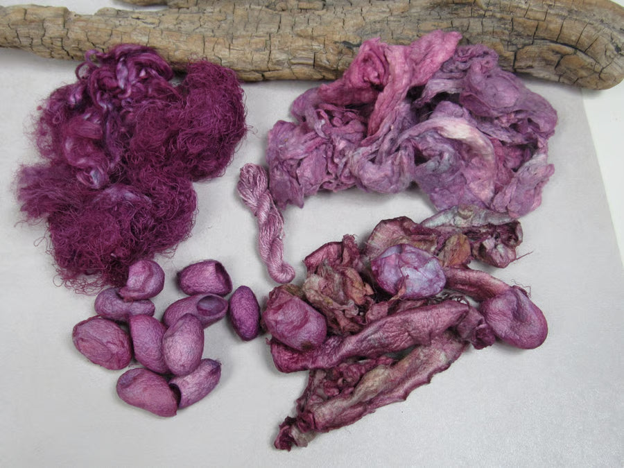 Natural Dye Silk Fibre Texture Pack