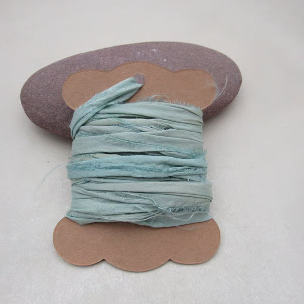 Natural Dye Sari Silk Ribbon