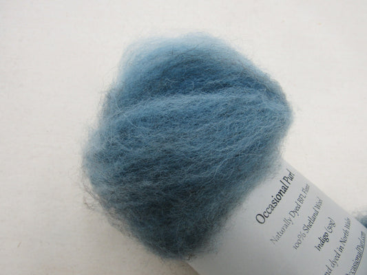 Natural Dye Shetland Wool Batts