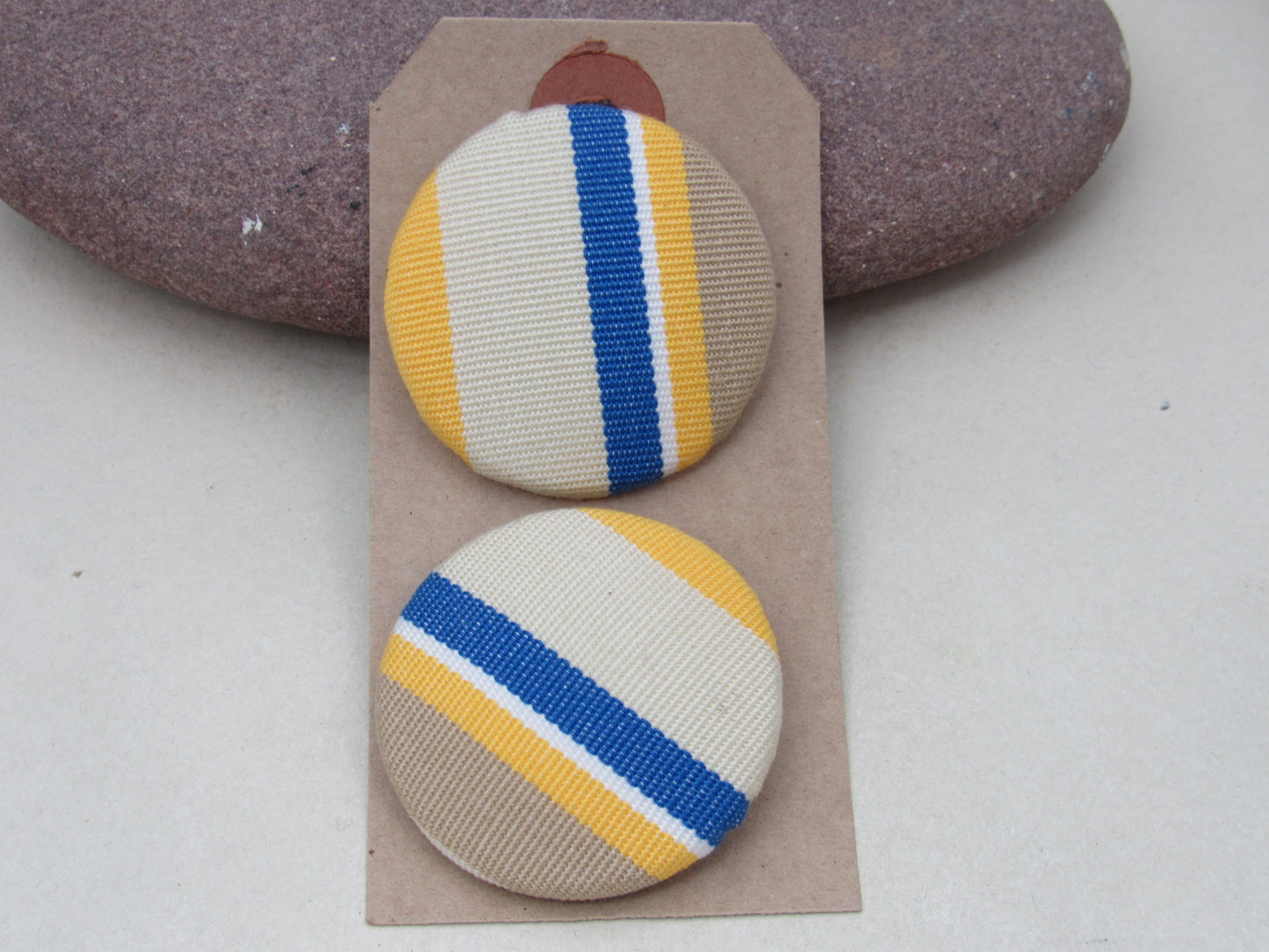38mm Handmade Fabric Buttons