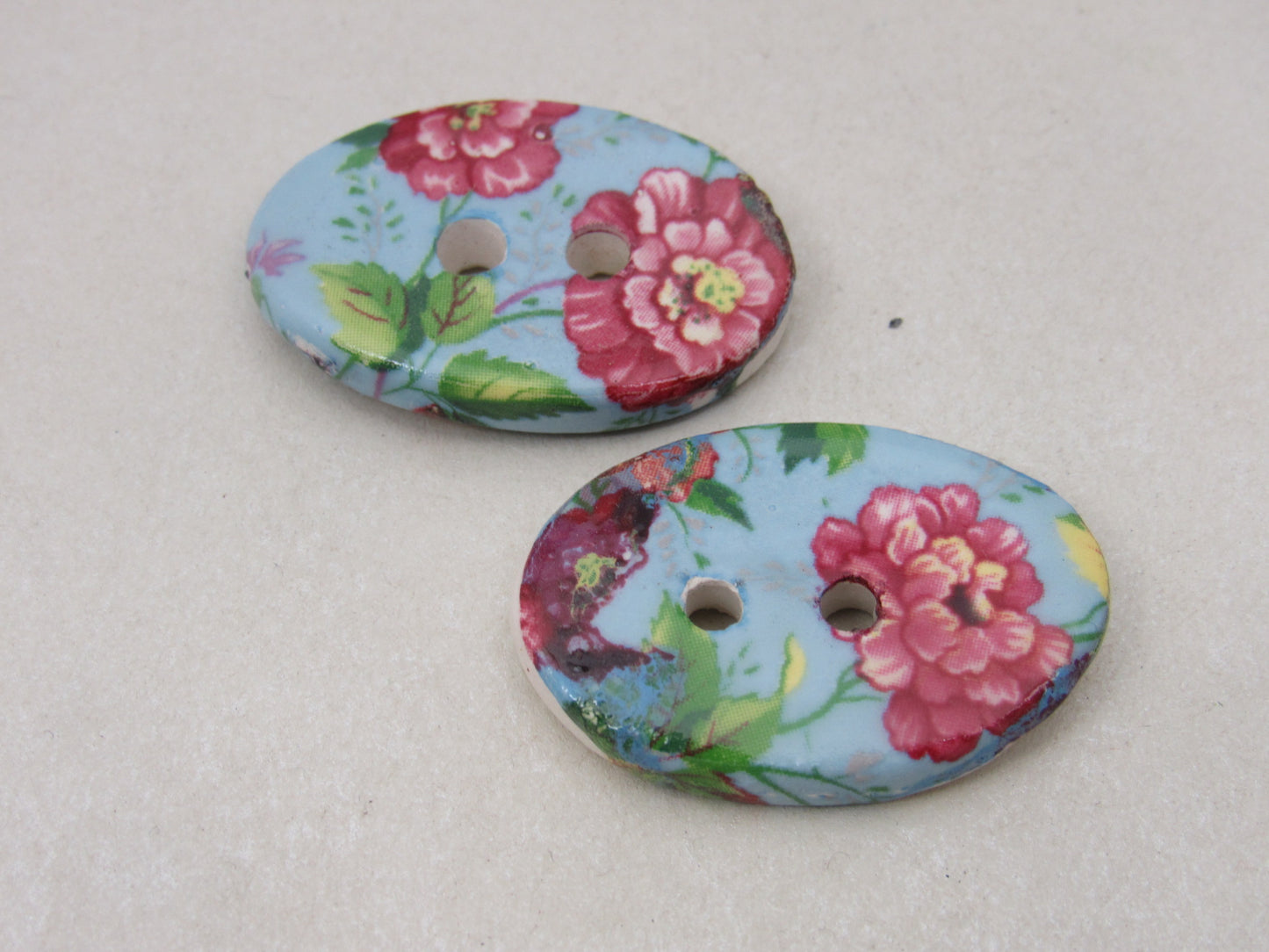 Medium Ceramic Decal Buttons