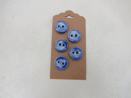 Wholesale 5 Small Round Ceramic Buttons