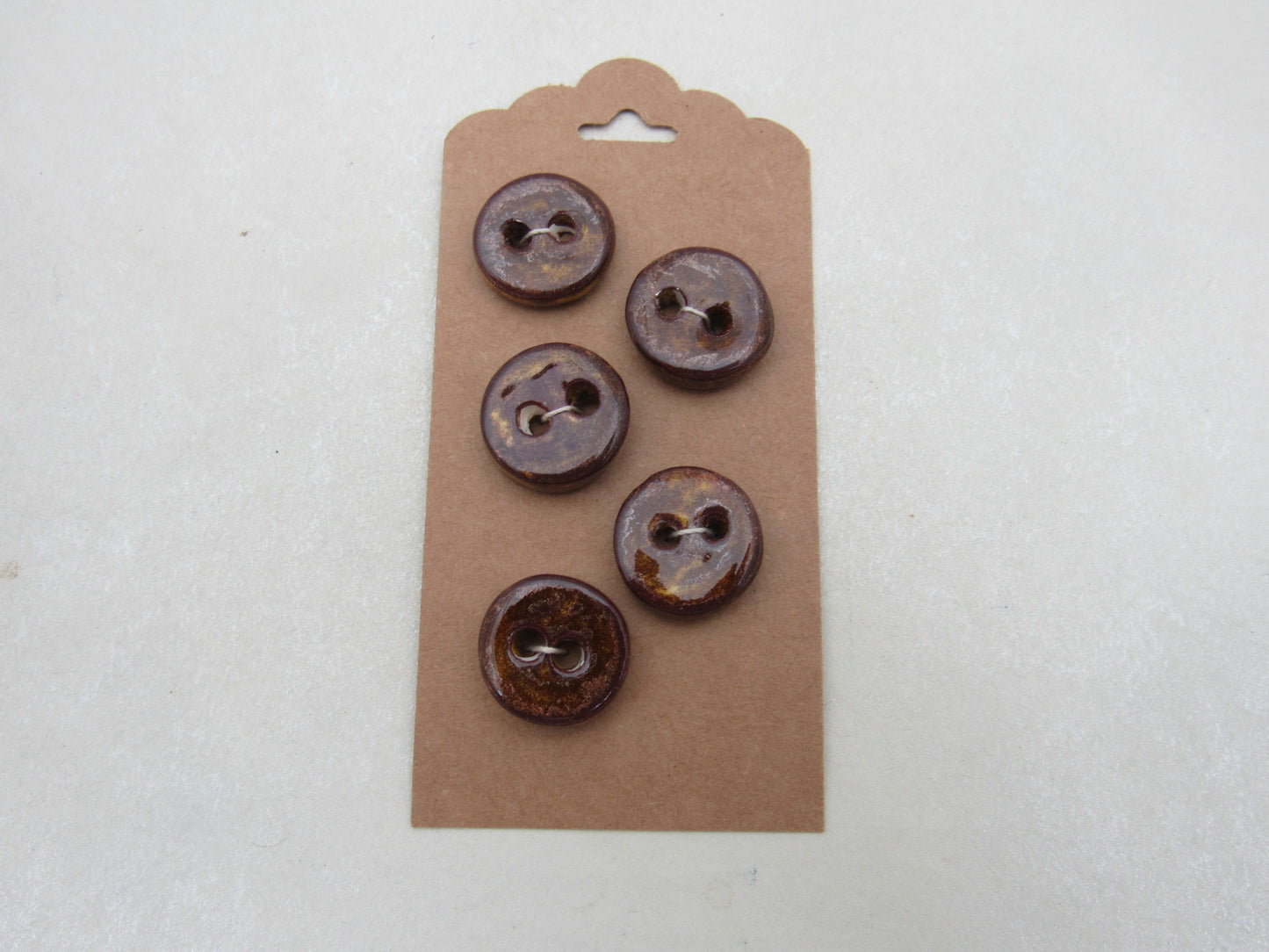 Wholesale 5 Small Round Ceramic Buttons