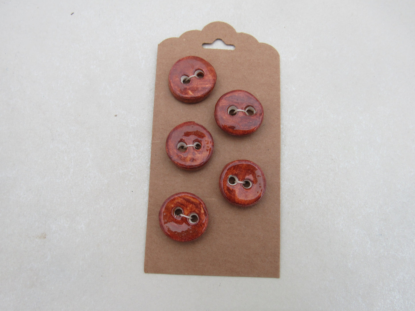 Wholesale 5 Small Round Ceramic Buttons