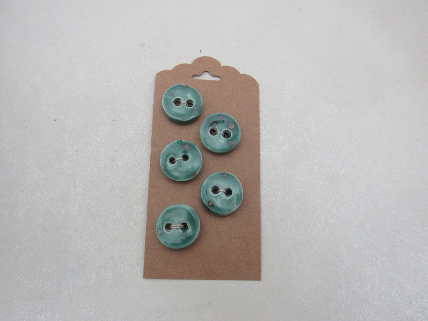 Wholesale 5 Small Round Ceramic Buttons