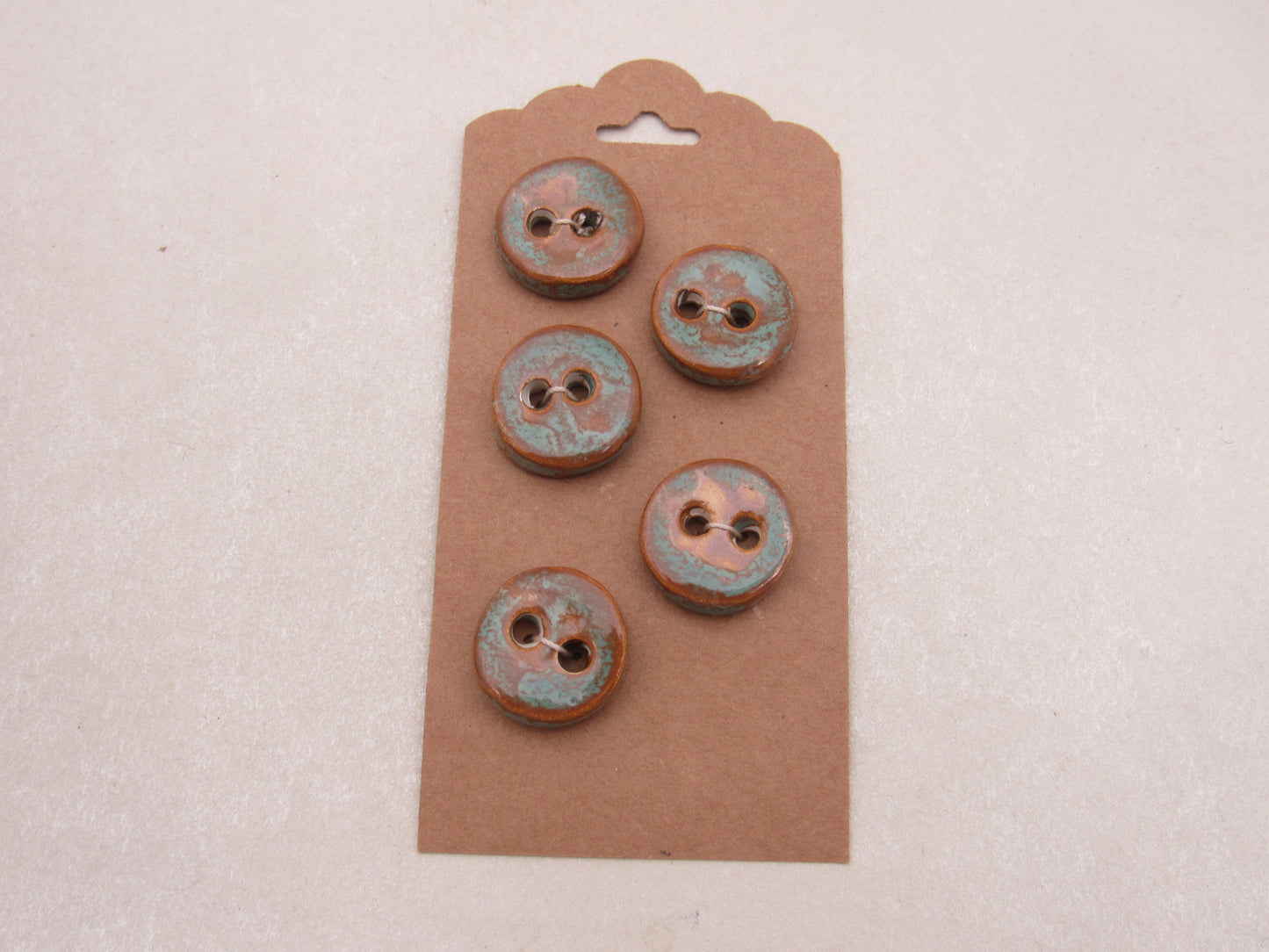 Wholesale 5 Small Round Ceramic Buttons