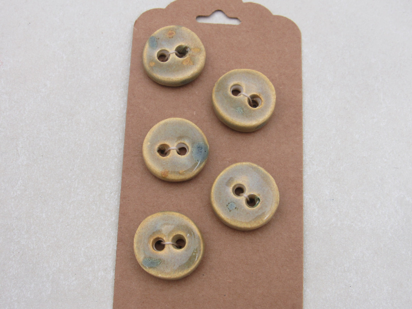Wholesale 5 Small Round Ceramic Buttons