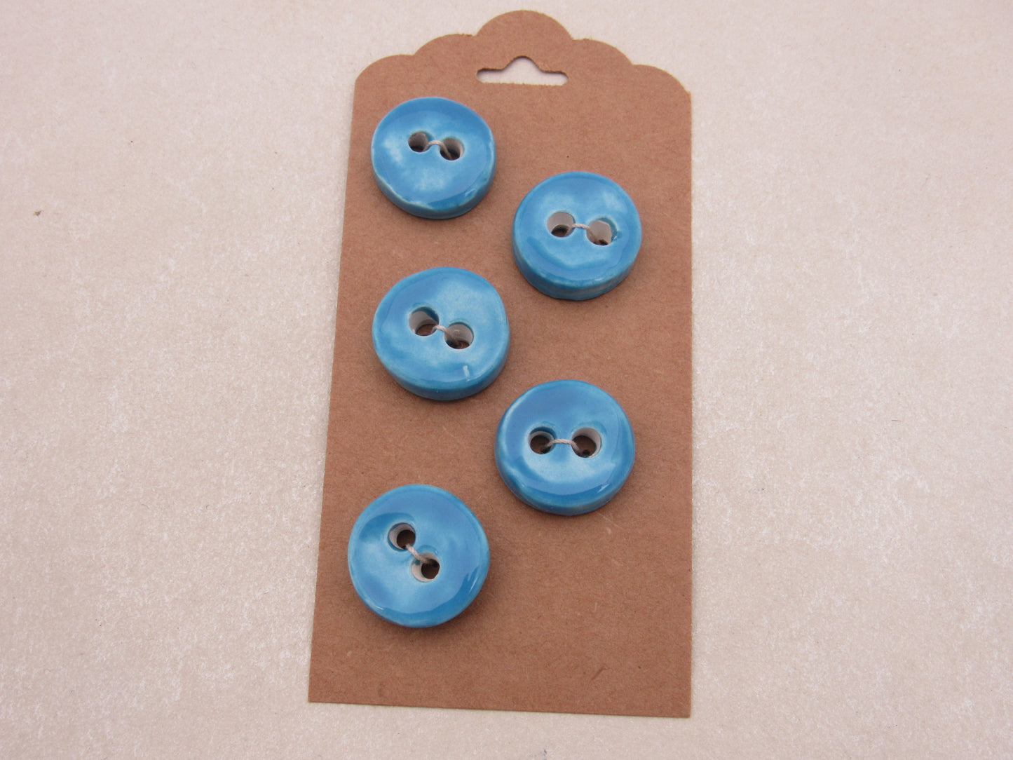 Wholesale 5 Small Round Ceramic Buttons
