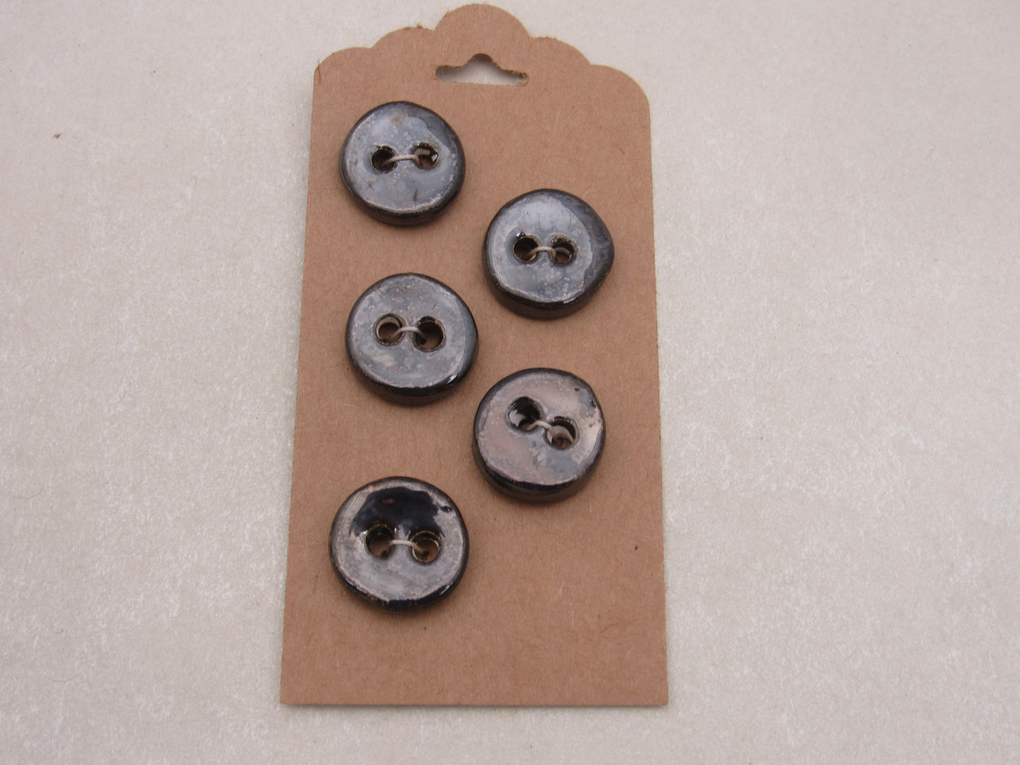 Wholesale 5 Small Round Ceramic Buttons