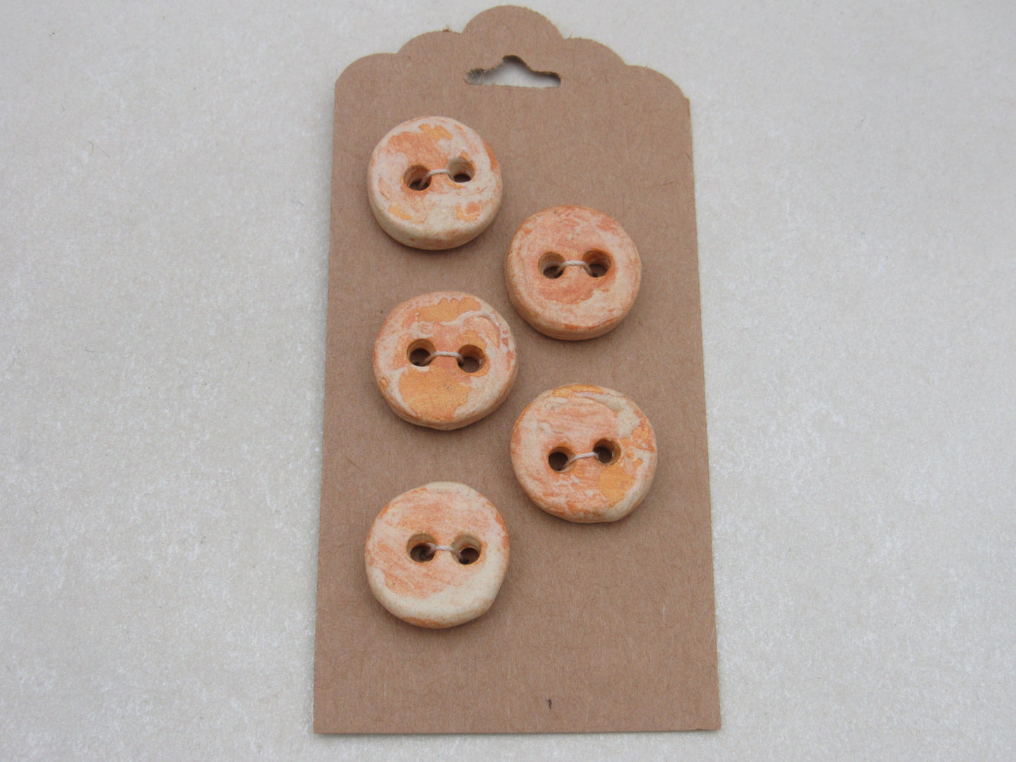 Wholesale 5 Small Round Ceramic Buttons