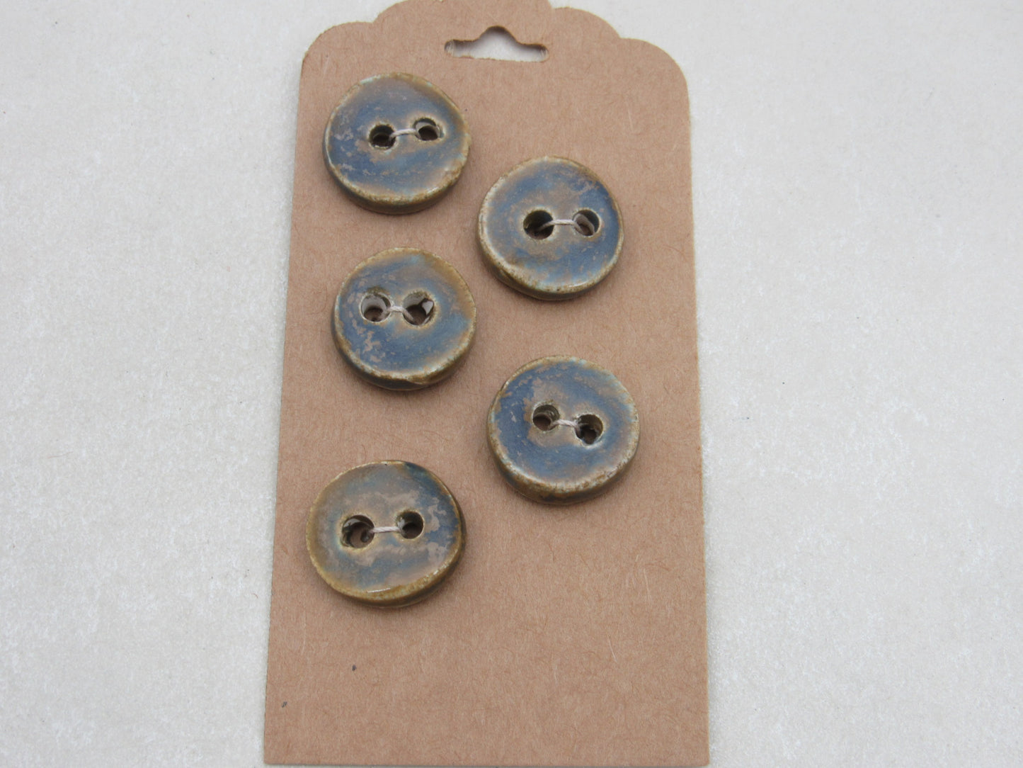 Wholesale 5 Small Round Ceramic Buttons