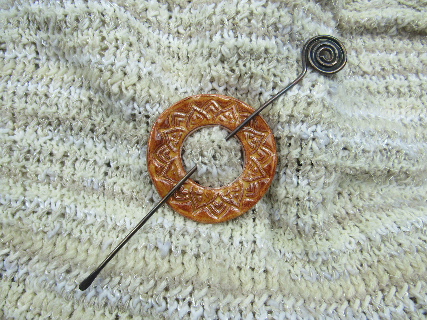 Ceramic Shawl Pins