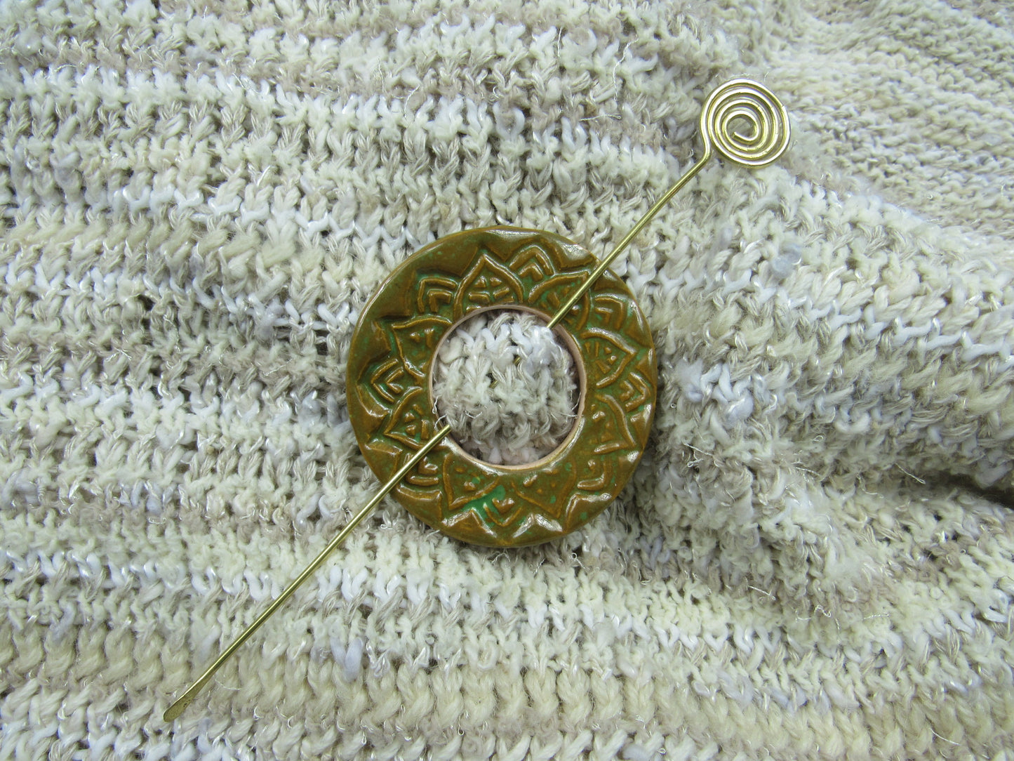 Ceramic Shawl Pins