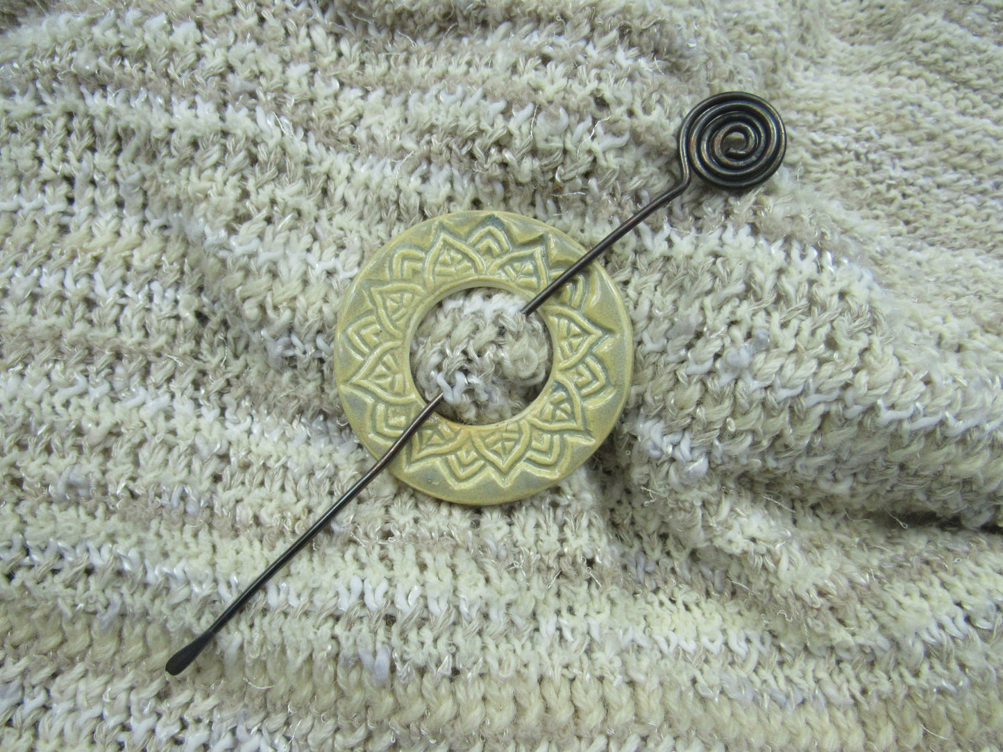 Ceramic Shawl Pins