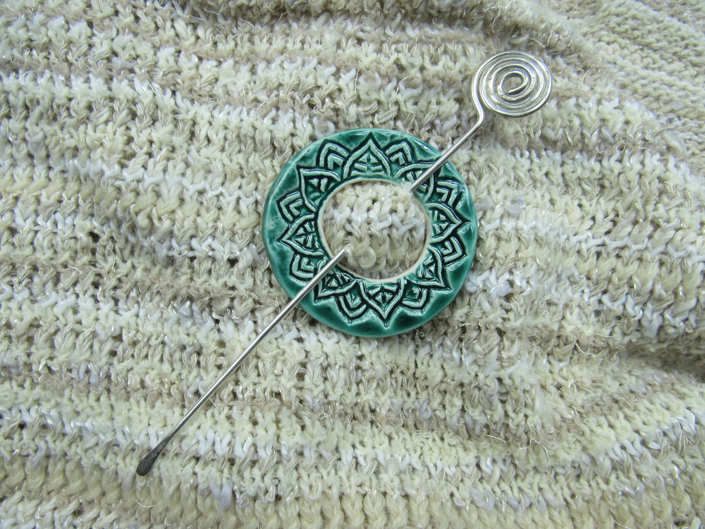 Ceramic Shawl Pins