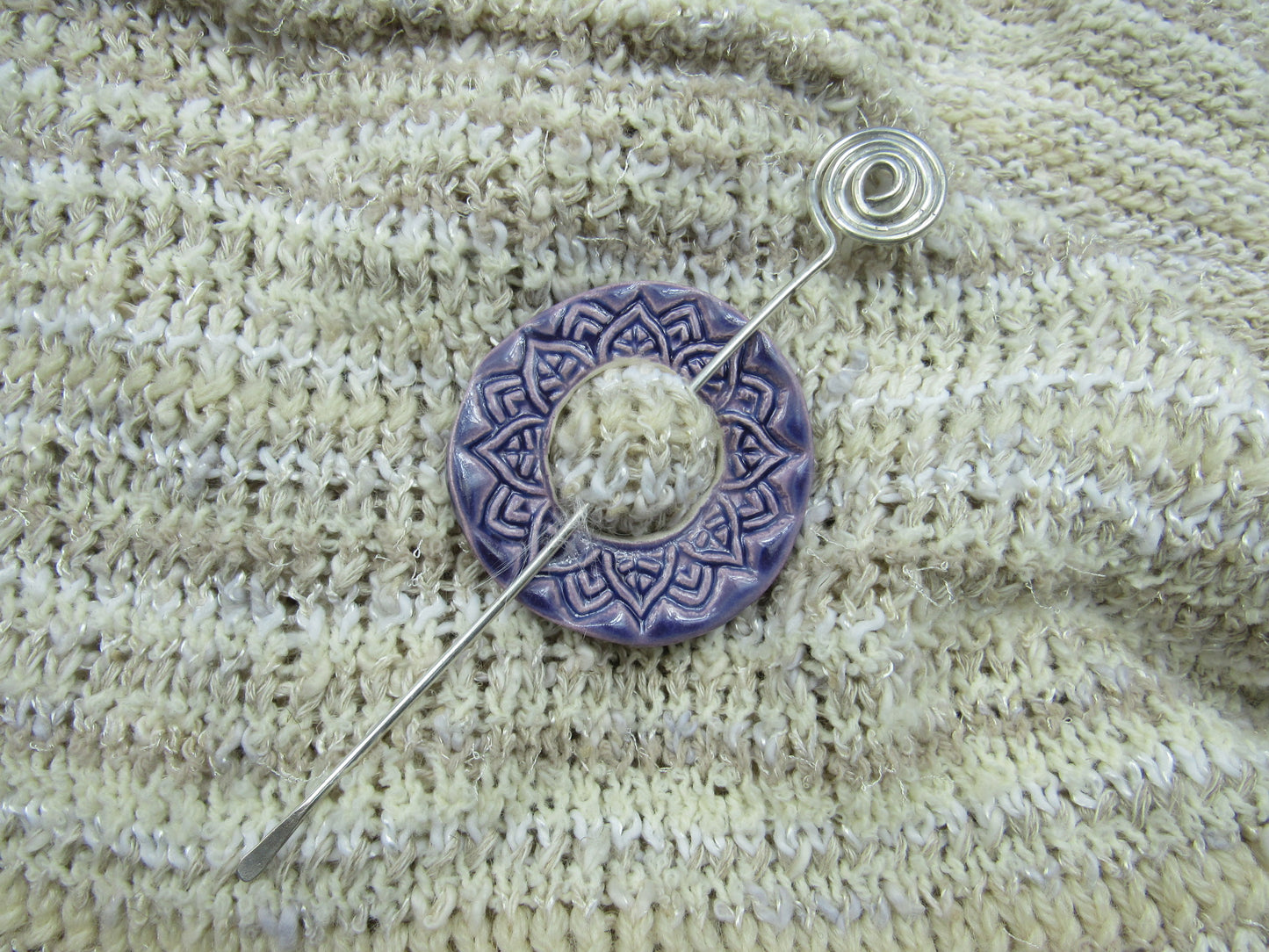 Ceramic Shawl Pins