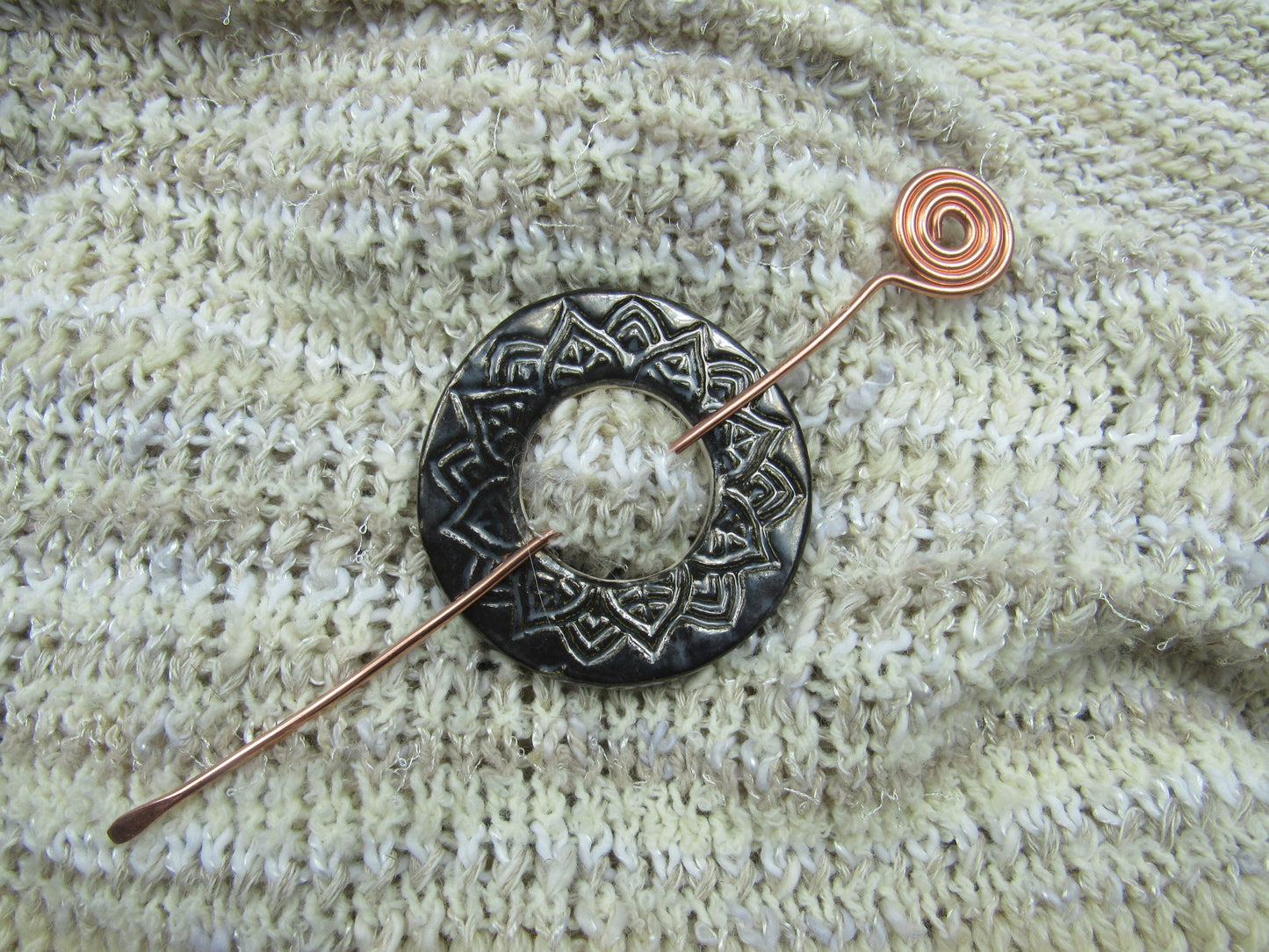 Ceramic Shawl Pins