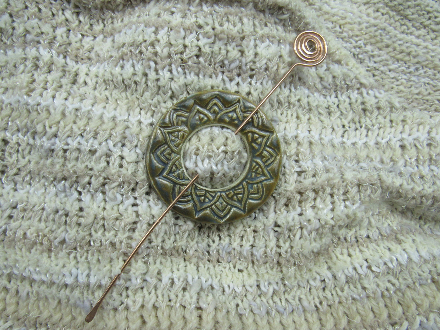 Ceramic Shawl Pins