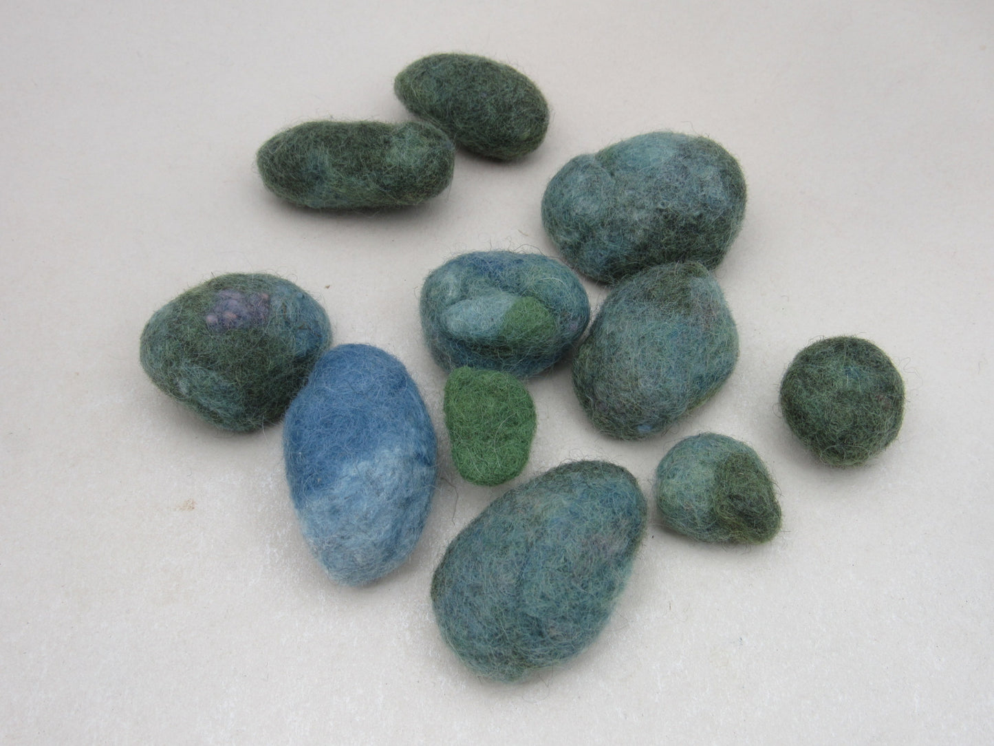 Natural Dye Felted Nuggets