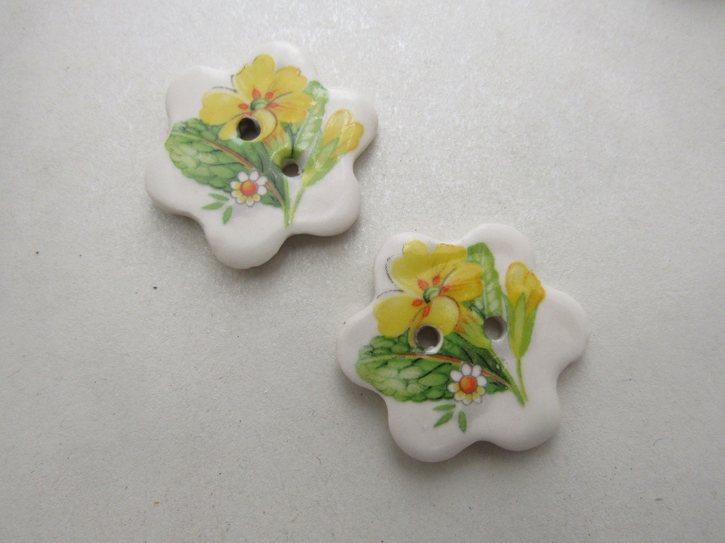 Medium Ceramic Decal Buttons