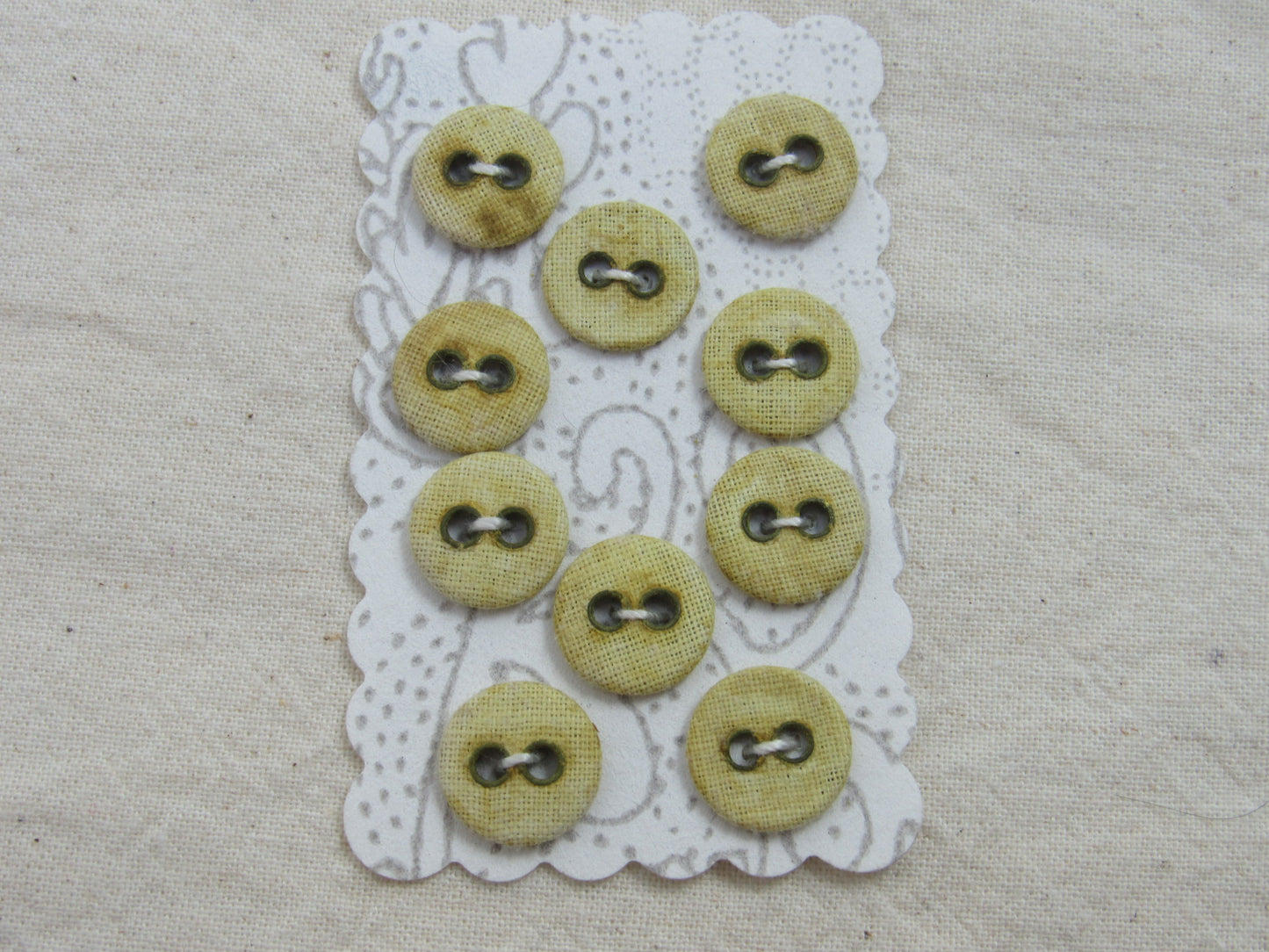 Naturally Dyed Linen Buttons