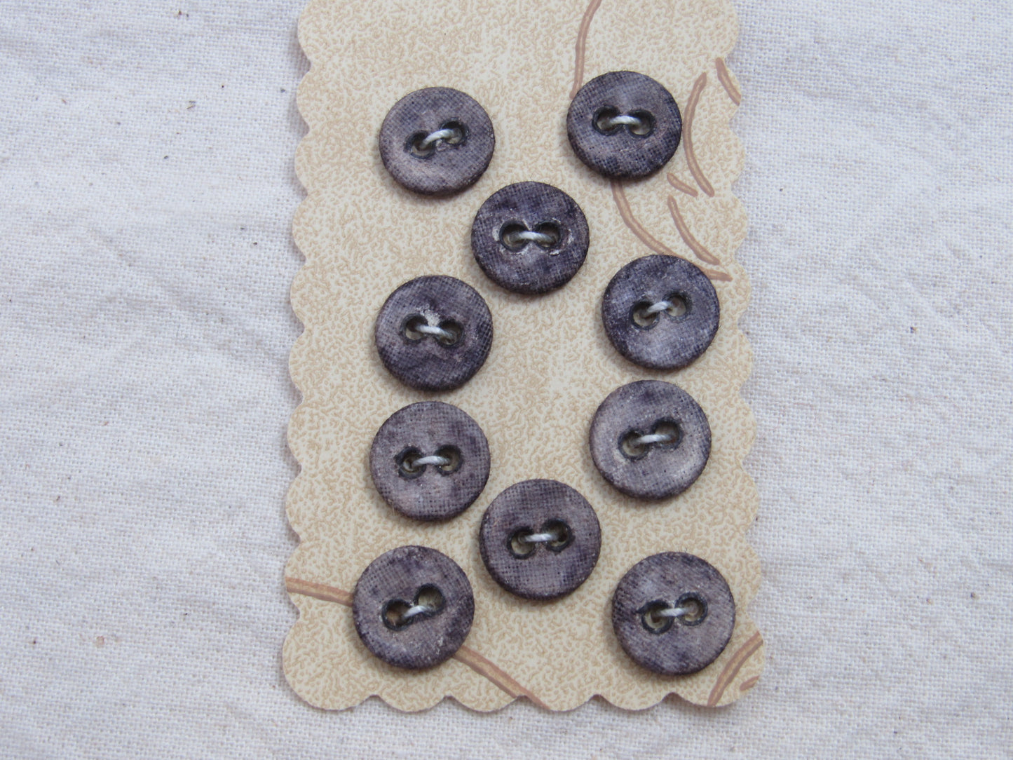 Naturally Dyed Linen Buttons