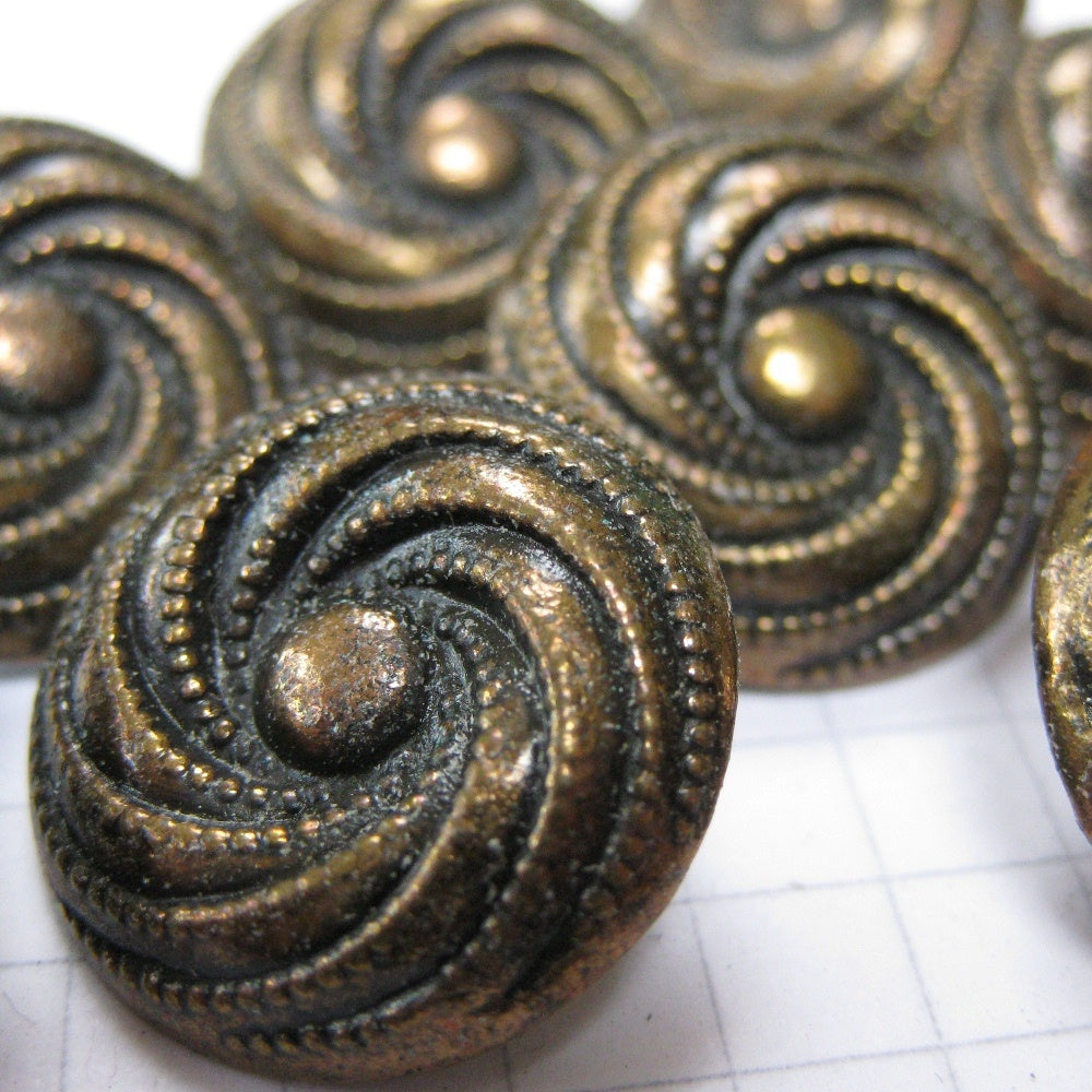 Metal Swirl Shank Buttons