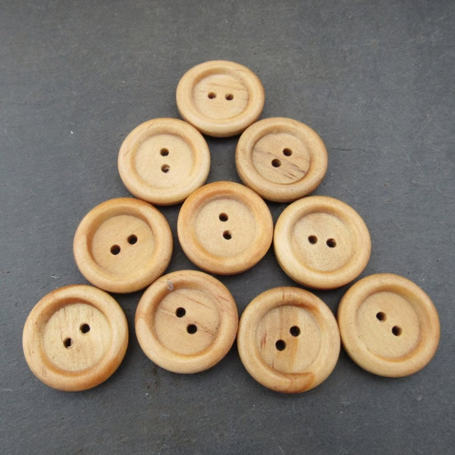 Flat Wooden Buttons