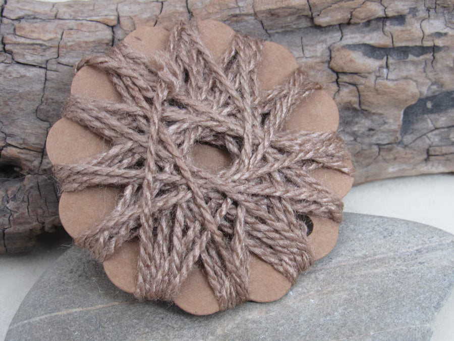 10m Natural Dye Tussah Silk Embroidery Threads