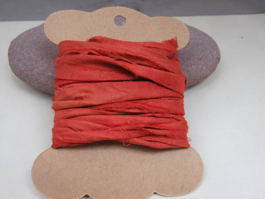 Natural Dye Sari Silk Ribbon