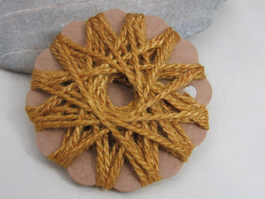 10m Natural Dye Tussah Silk Embroidery Threads