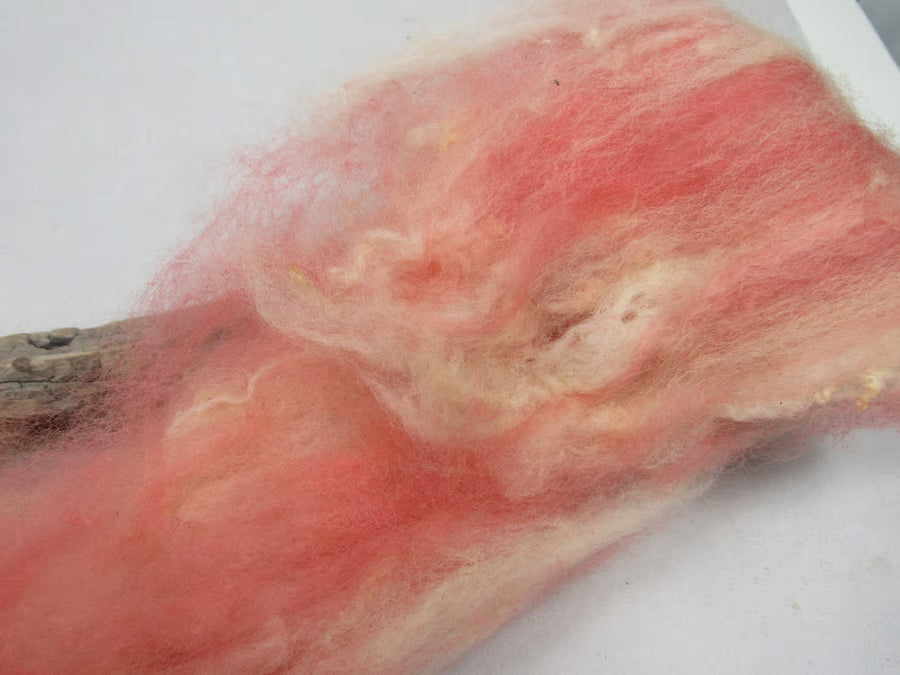 Natural Dye BFL Felting Wool